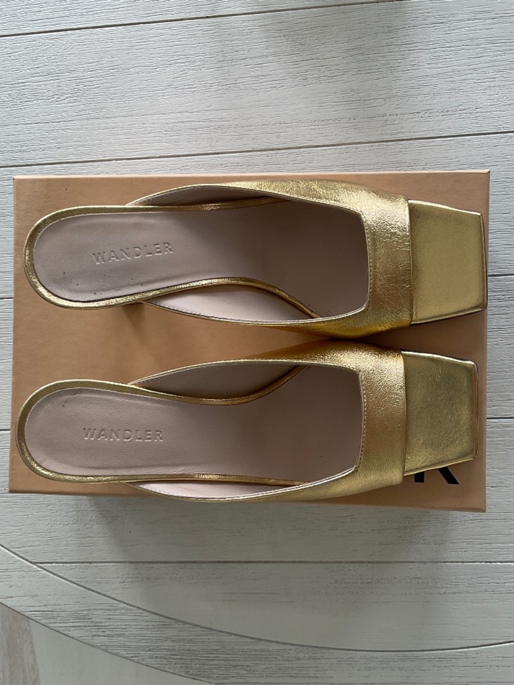 Isa Gold Sandal Leather, Wandler